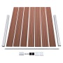 Set de panel de valla WPC marrón 353x146 cm de vidaXL, Paneles de vallas - Ref: Foro24-3070451, Precio: 577,76 €, Descuento: %