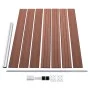 Braunes WPC-Zaunplatten-Set 353 x 146 cm von vidaXL, Zaunpaneele - Ref: Foro24-3070451, Preis: 634,97 €, Rabatt: %