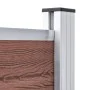 Braunes WPC-Zaunplatten-Set 353 x 146 cm von vidaXL, Zaunpaneele - Ref: Foro24-3070451, Preis: 634,97 €, Rabatt: %