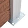 Braunes WPC-Zaunplatten-Set 353 x 146 cm von vidaXL, Zaunpaneele - Ref: Foro24-3070451, Preis: 634,97 €, Rabatt: %