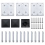 Set de panel de valla WPC marrón 353x146 cm de vidaXL, Paneles de vallas - Ref: Foro24-3070451, Precio: 577,76 €, Descuento: %