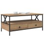 Mesa de Café with Drawer Roble artisan 100 x 51 x 45 cm en Mesas de centro | Comprar online en Foru.es