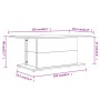 Mesa de centro madera de ingeniería roble ahumado 102x55,5x40cm de vidaXL, Mesas de centro - Ref: Foro24-813092, Precio: 41,6...