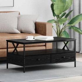Mesa de Café Roble negro 100 x 51 x 45 cm Madera contrachapada en Mesas de centro | Comprar online en Foru.es