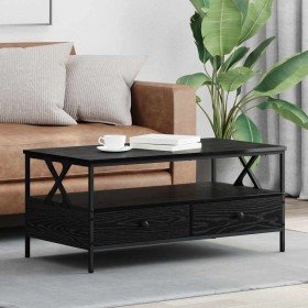 Mesa de Café Roble negro 100 x 51 x 45 cm Madera contrachapada en Mesas de centro | Comprar online en Foru.es