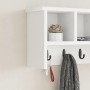 Perchero de pared Blanco 50 x 16 x 26 cm Madera contrachapada en Estanterías | Comprar online en Foru.es