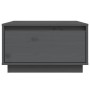 Mesa de centro de madera maciza de pino gris 55x56x32 cm de vidaXL, Mesas de centro - Ref: Foro24-813407, Precio: 46,48 €, De...