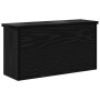 Perchero de pared con estante Roble negro 50 x 16 x 26 cm en Estanterías | Comprar online en Foru.es