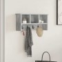 Perchero de pared con estante Gris hormigón 50 x 16 x 26 cm en Estanterías | Comprar online en Foru.es