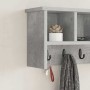 Perchero de pared con estante Gris hormigón 50 x 16 x 26 cm en Estanterías | Comprar online en Foru.es