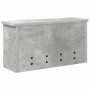 Perchero de pared con estante Gris hormigón 50 x 16 x 26 cm en Estanterías | Comprar online en Foru.es