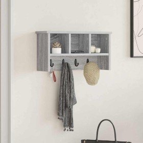 Perchero de pared con estante Gris sonoma 50 x 16 x 26 cm en Estanterías | Comprar online en Foru.es