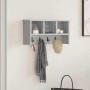 Perchero de pared con estante Gris sonoma 50 x 16 x 26 cm en Estanterías | Comprar online en Foru.es