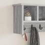 Perchero de pared con estante Gris sonoma 50 x 16 x 26 cm en Estanterías | Comprar online en Foru.es