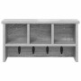 Perchero de pared con estante Gris sonoma 50 x 16 x 26 cm en Estanterías | Comprar online en Foru.es