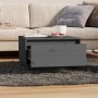 Mesa de centro de madera maciza de pino gris 55x56x32 cm de vidaXL, Mesas de centro - Ref: Foro24-813407, Precio: 46,48 €, De...