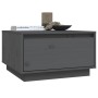 Mesa de centro de madera maciza de pino gris 55x56x32 cm de vidaXL, Mesas de centro - Ref: Foro24-813407, Precio: 46,48 €, De...