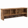 Perchero de pared con estante Madera vieja 75 x 16 x 26 cm en Estanterías | Comprar online en Foru.es