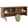 Perchero de pared con estante Madera vieja 75 x 16 x 26 cm en Estanterías | Comprar online en Foru.es
