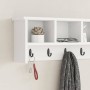 Perchero de pared Blanco 100 x 16 x 26 cm Madera contrachapada en Estanterías | Comprar online en Foru.es