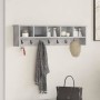 Perchero de pared con estante Gris hormigón 100 x 16 x 26 cm en Estanterías | Comprar online en Foru.es