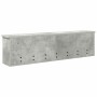 Perchero de pared con estante Gris hormigón 100 x 16 x 26 cm en Estanterías | Comprar online en Foru.es