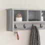 Perchero de pared con estante Gris sonoma 100 x 16 x 26 cm en Estanterías | Comprar online en Foru.es