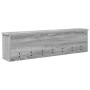 Perchero de pared con estante Gris sonoma 100 x 16 x 26 cm en Estanterías | Comprar online en Foru.es