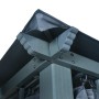 Cenador cortina y tira de luz LED aluminio antracita 400x300cm de vidaXL, Carpas y cenadores - Ref: Foro24-3070336, Precio: 5...