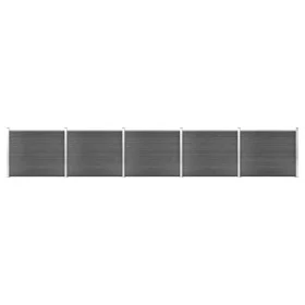 Set de paneles de valla WPC negro 872x146 cm de vidaXL, Paneles de vallas - Ref: Foro24-3070462, Precio: 1,00 €, Descuento: %
