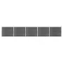 Black WPC fence panel set 872x146 cm by vidaXL, fence panels - Ref: Foro24-3070462, Price: 1,00 €, Discount: %