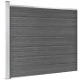 Schwarzes WPC-Zaunelement-Set 872 x 146 cm von vidaXL, Zaunpaneele - Ref: Foro24-3070462, Preis: 1,00 €, Rabatt: %