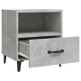 Mesita de noche madera contrachapada gris hormigón de vidaXL, Mesitas de noche - Ref: Foro24-812032, Precio: 42,24 €, Descuen...