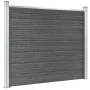 Black WPC fence panel set 872x146 cm by vidaXL, fence panels - Ref: Foro24-3070462, Price: 1,00 €, Discount: %