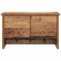 Perchero de pared con estante Madera vieja 50 x 20 x 30 cm en Estanterías | Comprar online en Foru.es
