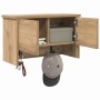 Perchero de pared con estante Roble artesanal 50 x 20 x 30 cm en Estanterías | Comprar online en Foru.es