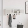 Perchero de pared 80 x 20 x 30 cm Madera de ingeniería en Estanterías | Comprar online en Foru.es