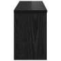 Perchero de pared con estante Roble Negro 80 x 20 x 30 cm en Estanterías | Comprar online en Foru.es