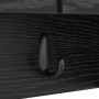 Perchero de pared con estante Roble Negro 80 x 20 x 30 cm en Estanterías | Comprar online en Foru.es