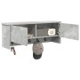 Perchero de pared con estante Gris Concreto 80 x 20 x 30 cm en Estanterías | Comprar online en Foru.es