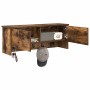 Perchero de pared con estante Roble ahumado 80 x 20 x 30 cm en Estanterías | Comprar online en Foru.es