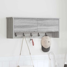 Perchero de pared con estante Gris Sonoma 80 x 20 x 30 cm en Estanterías | Comprar online en Foru.es