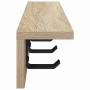 Perchero de pared Roble Sonoma 40 x 10,5 x 10,5 cm en Estanterías | Comprar online en Foru.es