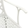 Mesa y sillas de bistró 3 piezas aluminio fundido blanco de vidaXL, Conjuntos de jardín - Ref: Foro24-3070588, Precio: 507,05...