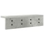 Perchero de pared Gris Concreto 40 x 10,5 x 10,5 cm en Estanterías | Comprar online en Foru.es