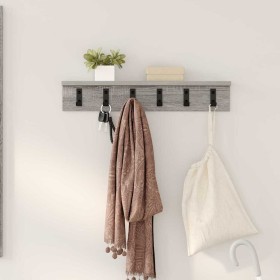 Perchero de pared Gris Sonoma 60 x 10,5 x 10,5 cm en Estanterías | Comprar online en Foru.es
