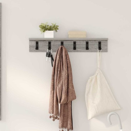 Perchero de pared Gris Sonoma 60 x 10,5 x 10,5 cm en Estanterías | Comprar online en Foru.es