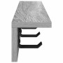 Perchero de pared Gris Sonoma 60 x 10,5 x 10,5 cm en Estanterías | Comprar online en Foru.es