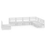 Juego de muebles de jardín 7 piezas madera maciza pino blanco de vidaXL, Conjuntos de jardín - Ref: Foro24-3083035, Precio: 3...