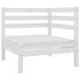 Juego de muebles de jardín 7 piezas madera maciza pino blanco de vidaXL, Conjuntos de jardín - Ref: Foro24-3083035, Precio: 3...